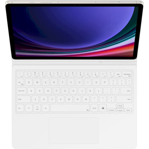 Samsung Book Cover Keyboard púzdro s klávesnicou Galaxy Tab S9/S9 FE/S10 FE biele - Puzdra s klávesnicou - Obrázok 77N9000N01