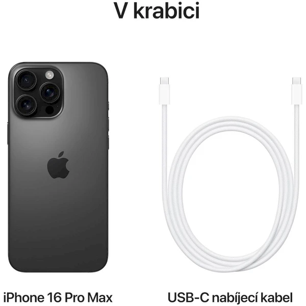 Apple iPhone 16 Pro Max 256GB čierny titán - Mobilné telefóny - Obrázok 77PD000K01