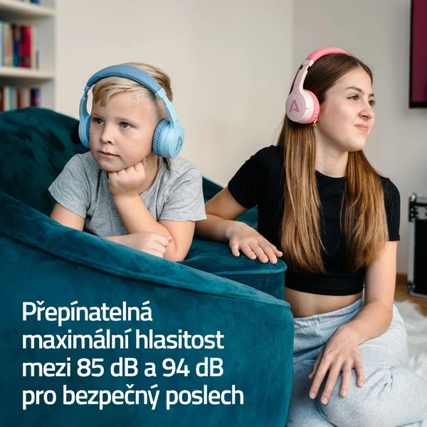 LAMAX BaseKid1 detské bezdrôtové slúchadlá modrá - Slúchadlá - Obrázok 77VL000K01