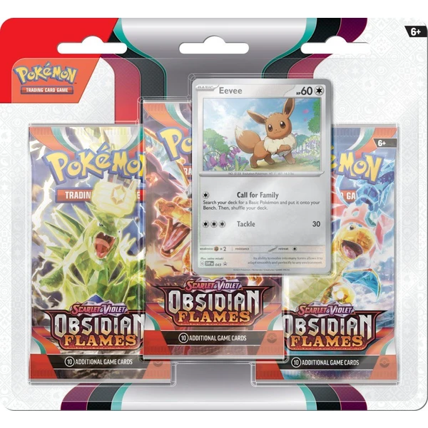 Pokémon TCG: SV03 Obsidian Flames - 3 Blister Booster - Pokémon karty - Obrázok 77W5G00101