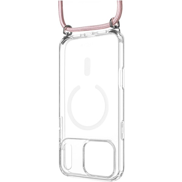 E-shop FIXED MagPure Neck kryt s ružovou šnúrkou na krk pre Apple iPhone 17 Pro