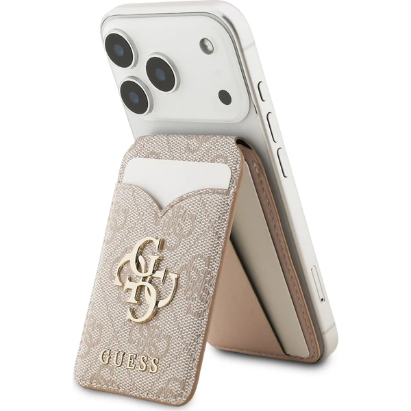 Guess PU 4G Mirror MagSafe Cardslot peňaženka so stojanom ružová - Peňaženky - Obrázok 77d27b79cead418fa1f3b42d39aadc6b