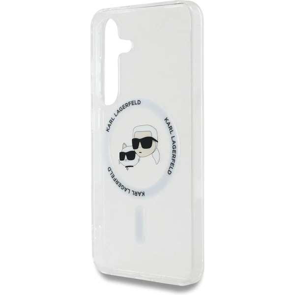 Karl Lagerfeld IML K&CH Heads MagSafe kryt Samsung Galaxy S25 číry - Puzdra - Obrázok 77d714ecbc5543b8aaadbdeb67bfa2c8