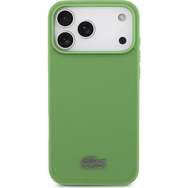 Lacoste PVC Iconic Petit Pique Metal Logo MagSafe Zadný kryt pre iPhone 18 Pro Max Estragon - Puzdra - Obrázok 77e0e93ea1f84329a0ab1b905b7ae438