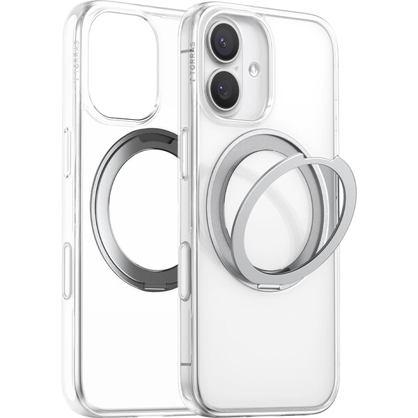 Torras Ostand Pro MagSafe kryt iPhone 17 transparentný - Puzdra - Hlavný obrázok