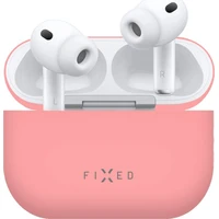 FIXED Hodvábne silikónové púzdro pre Apple AirPods Pro 3 ružové - Puzdra