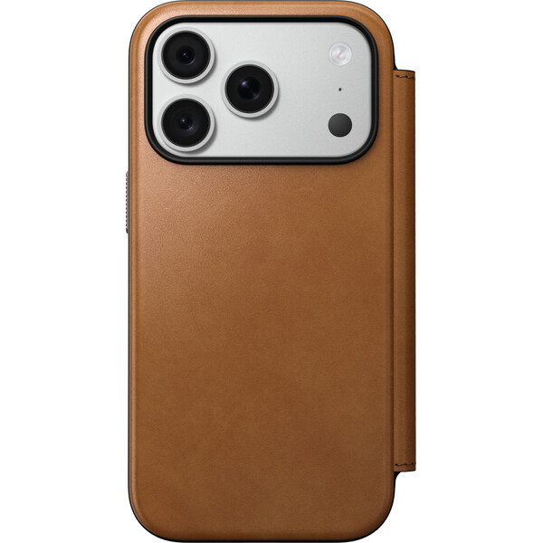 Nomad Modern Leather Folio MagSafe kožené puzdro iPhone 17 Pro/18 Pro English Tan - Puzdra - Obrázok 77e927aea6194a13b17d9501bd064fd4