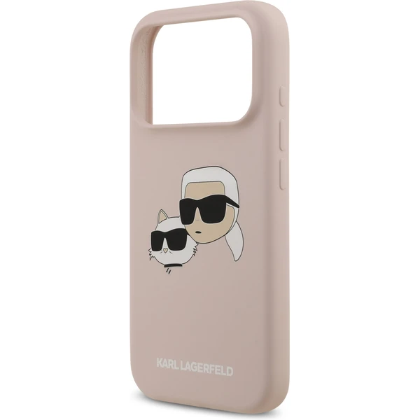 Karl Lagerfeld Liquid Silicone Double Heads MagSafe kryt iPhone 17 Pro ružový - Puzdra - Obrázok 7807e63dbaca41559a9b8e6451d17620