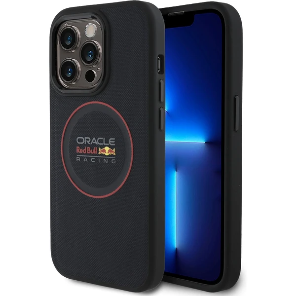 Oracle Red Bull Racing PU Leather Red Ring MagSafe kryt pre iPhone 13 Pre modrý - Puzdra - Hlavný obrázok
