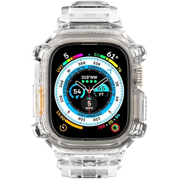 Spigen Rugged Armor Pro krytý s remienkom Apple Watch Ultra 3/2/1 (49mm) číry - Puzdra - Obrázok 782ff9d9d9bb4876a42a24de062728fc