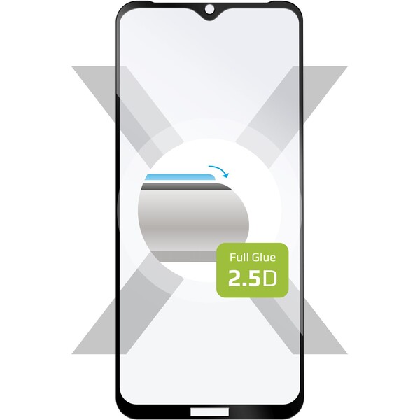 FIXED 2,5D Full-Cover sklo Xiaomi Redmi 9A/9A 2022/9C/9C NFC čierne