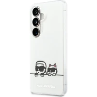 Karl Lagerfeld IML K&CH Peekaboo Logo Magnetický kryt Samsung Galaxy S26 biely - Puzdra