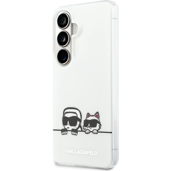 Karl Lagerfeld IML K&CH Peekaboo Logo Magnetický kryt Samsung Galaxy S26 biely - Puzdra - Hlavný obrázok