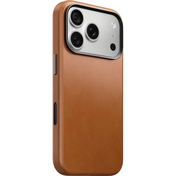 Nomad Traditional Leather (Horween) MagSafe kožený kryt iPhone 17 Pro/18 Pro Saddle - Puzdra - Hlavný obrázok