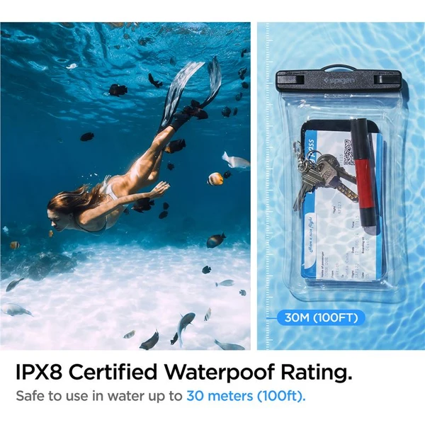 Spigen Aqua Shield Floating vodeodolné púzdro A610 1 Pack číre - Puzdra - Obrázok 78A4000601