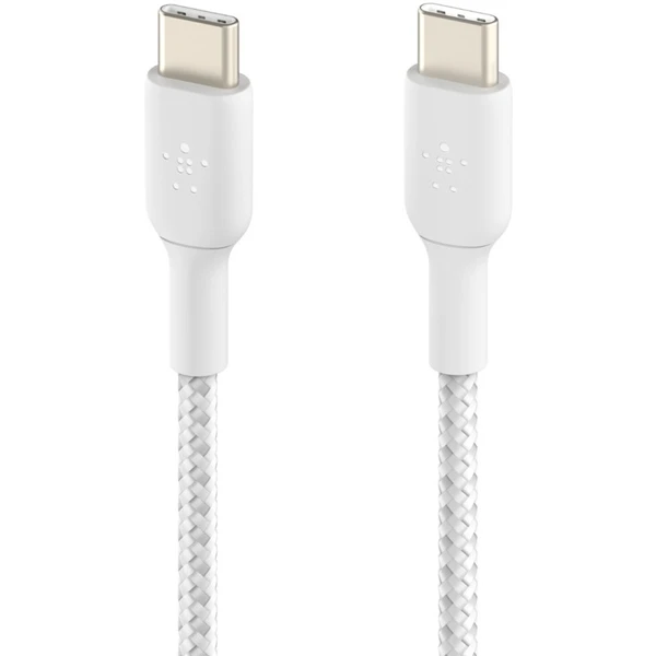 Belkin BOOST Charge opletený napájací kábel USB-C/USB-C 60W 1m biely - Káble a redukcie - Obrázok 78C9400301
