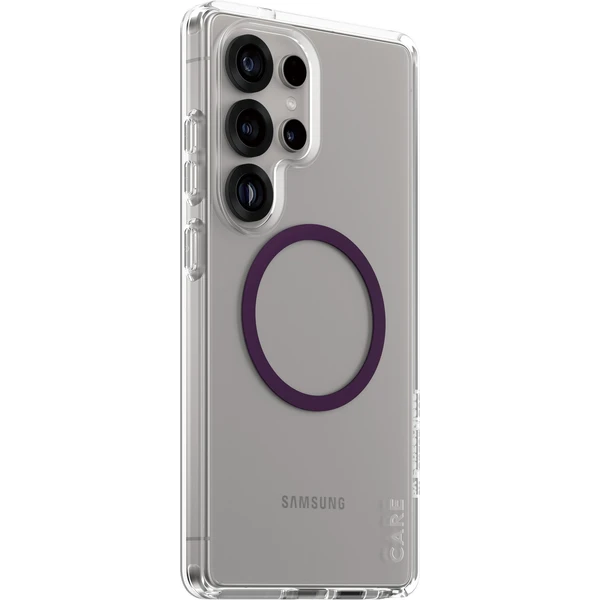 PanzerGlass® CARE kryt Samsung Galaxy S25 Ultra Urban Combat číry/fialový QI (Plum Purple) - Puzdra - Hlavný obrázok