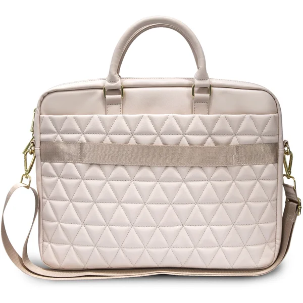 Guess Quilted taška pre 15" notebook ružová - Crossbody - Obrázok 78GS100301