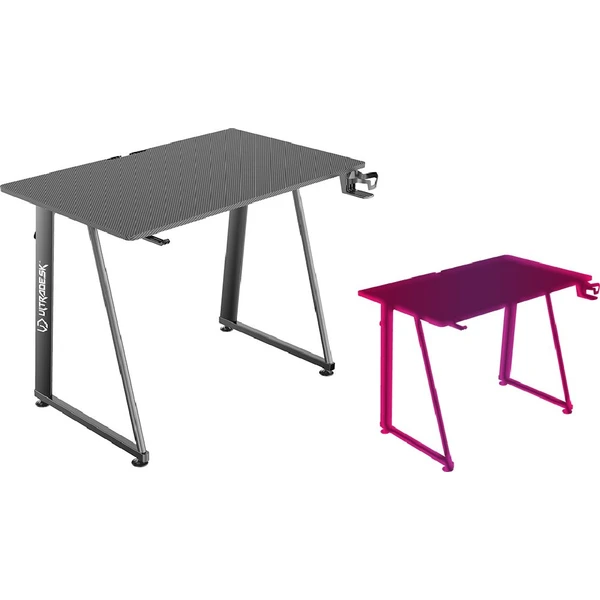 ULTRADESK ENTER V2 kompaktný herný stôl 100x60 cm čierny - Stoly - Obrázok 78QXF00101