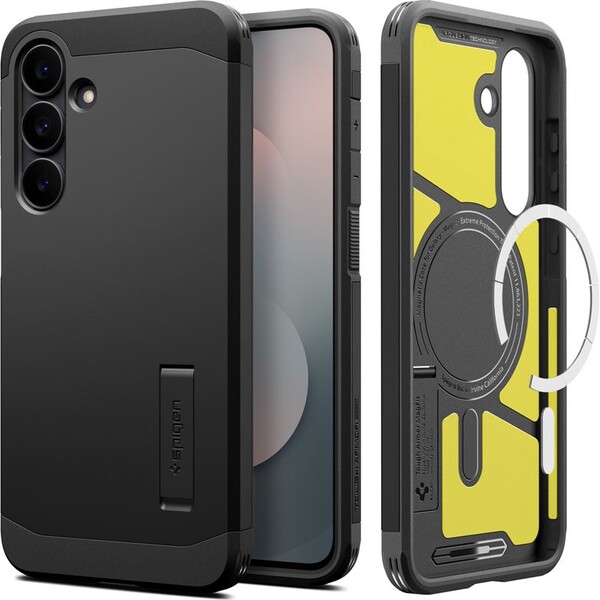 Spigen Tough Armor MagSafe kryt Samsung Galaxy S25 FE čierny - Puzdra - Hlavný obrázok