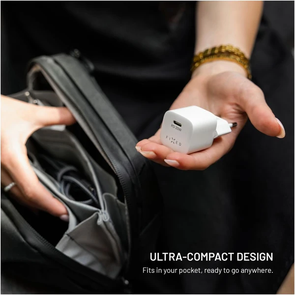 FIXED Mini Set nabíjačky s USB-C portom a USB-C káblom, PD, 1,2 meter, 20W, biela - Nabíjačky - Obrázok 78c032214b774f3a9289b335cc98a5d4