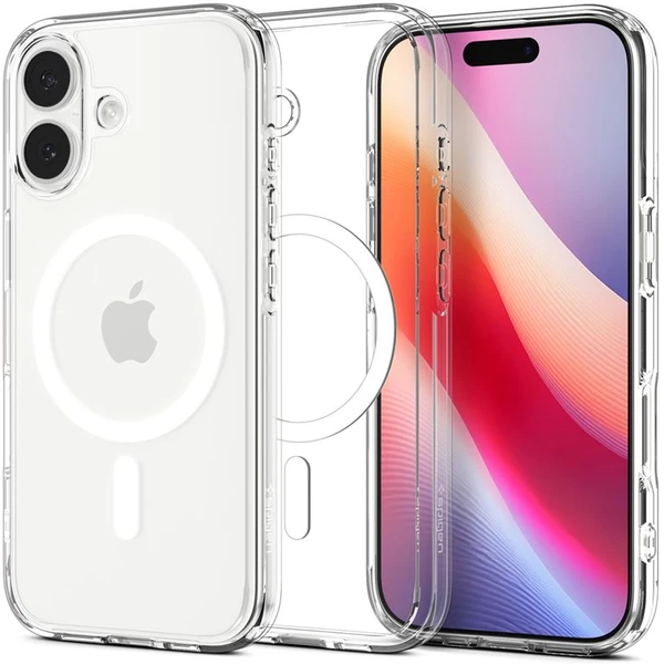 Spigen Ultra Hybrid MagSafe kryt iPhone 17 clear white - Puzdra - Hlavný obrázok