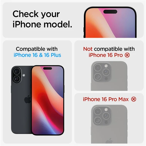 Spigen Glass tR EZ Fit Optik Pro sada skiel iPhone 17/16/16 Plus čierna (2-bal) - Ochranné fólie a sklo - Obrázok 78d49f6615b146969480fd6cdac3381f