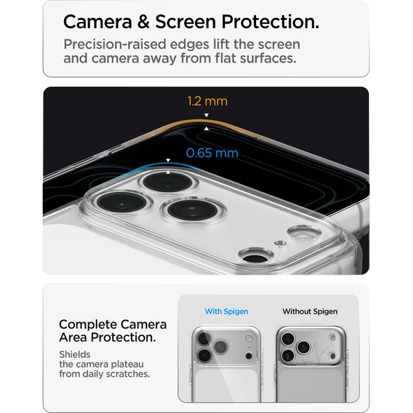 Spigen Ultra Hybrid kryt iPhone 18 Pro/17 Pro crystal clear - Puzdra - Obrázok 78e4958546224c44b0bac813dc891b42