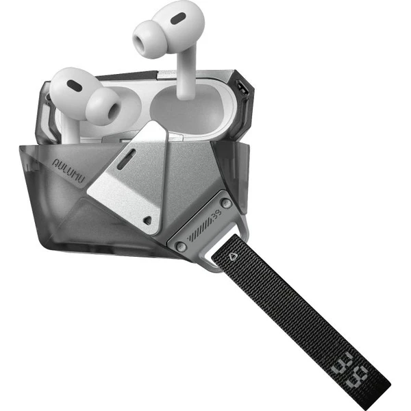 Aulumu A39 Geometrické púzdro AirPods Pro 3 Sivé - Puzdra - Hlavný obrázok