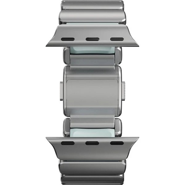 Náramok Nomad Stratos Band FKM Apple Watch 45/46/49mm Natural Titanium/Icy Blue - Remienky - Obrázok 78f6b7ba027d404c9bfea810f498361a