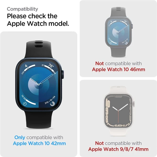 Spigen Eliteshield EZ Fit ochranná fólia Apple Watch Series 10 (42mm) 2 ks - Ochranné fólie a sklo - Obrázok 79109c65790b4491a1054403c7015fed