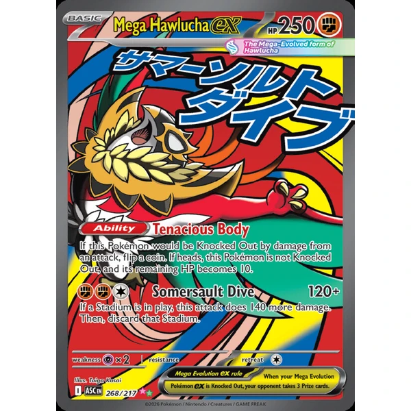 Mega Hawlucha ex (ASC 268) - Ascended Heroes [Holo] - Kusové karty - Hlavný obrázok