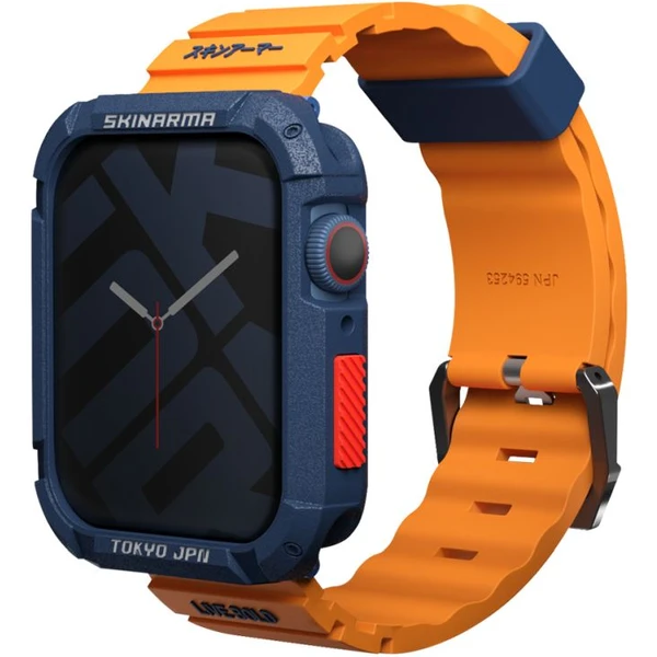 SKINARMA Shokku remienok Apple Watch 42/44/45mm oranžový - Remienky - Hlavný obrázok