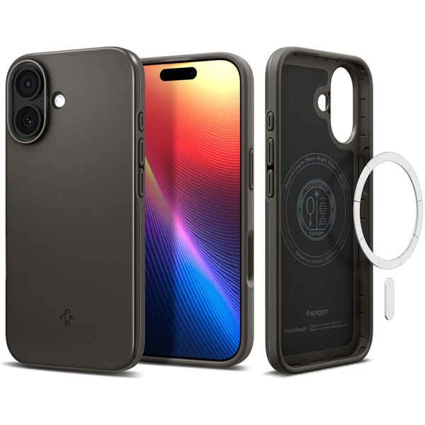 Spigen Thin Fit MagSafe kryt iPhone 17 gunmetal - Puzdra - Hlavný obrázok