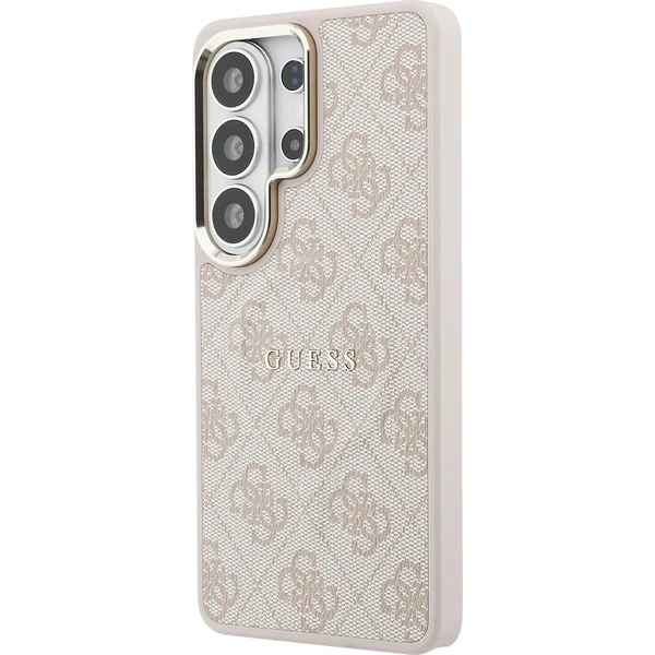 Guess PU Leather 4G Gold Frame Magnetický kryt Samsung Galaxy S26 Ultra ružový - Puzdra - Obrázok 796d881c32be4b7a819b5c012899cb5e