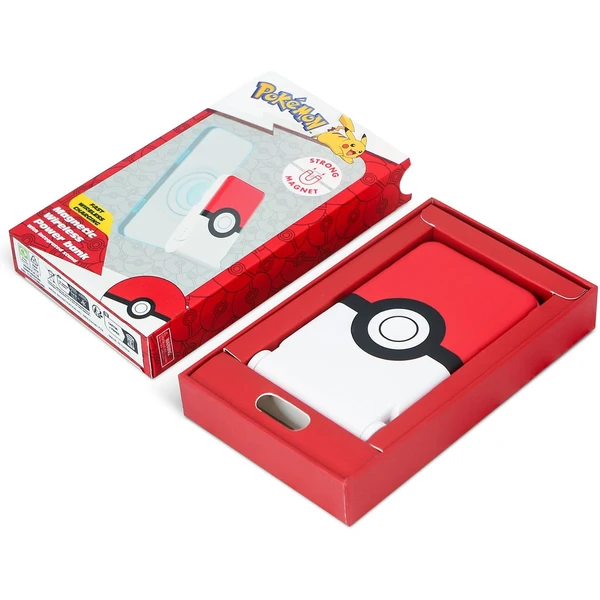 OTL Pokémon Pokéball magnetická bezdrôtová powerbanka - Powerbanky - Obrázok 79Q2000O01