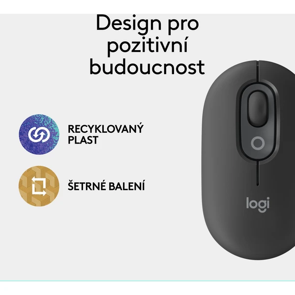 Logitech POP myš grafitová - Myši - Obrázok 79U8000O01