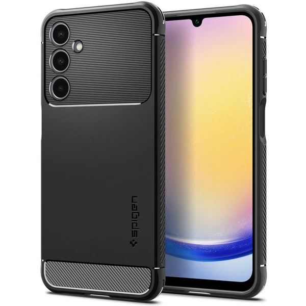 Spigen Rugged Armor kryt Samsung Galaxy A25 5G matne čierny - Puzdra - Hlavný obrázok