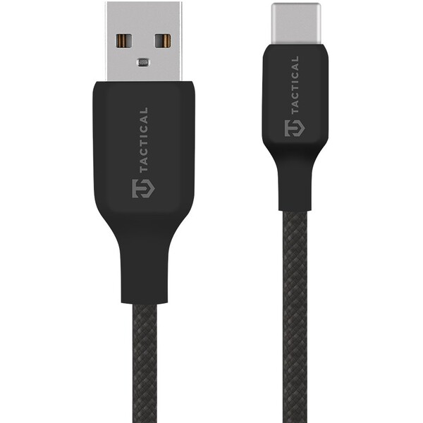 E-shop Tactical Stitch Thread USB-A/USB-C napájací kábel 15W 1m čierny