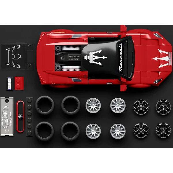 Mattel Brick Shop zostaviteľný model Hot Wheels - Maserati MC20 (Speed ??series) - Stavebnica - Obrázok 7A6L000K01