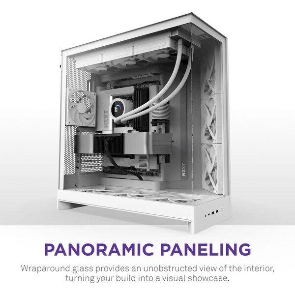 NZXT H9 Flow biela - Počítačové skrine - Obrázok 7A7K000K01