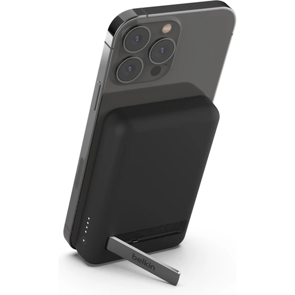 Belkin BoostCharge MagSafe powerbanka so stojanom (5000mAh) čierna - Powerbanky - Hlavný obrázok