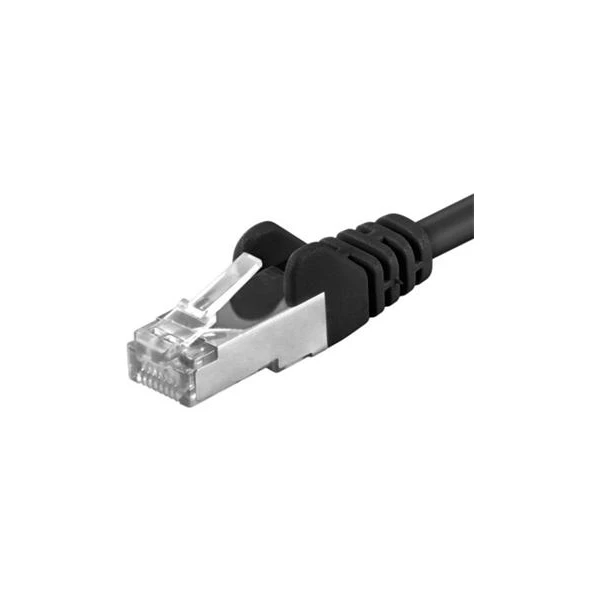 PremiumCord RJ45/RJ45 Cat6a S-FTP patch kábel 7m čierny - Káble a redukcie - Hlavný obrázok