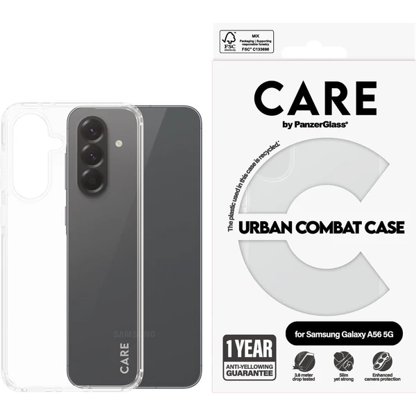 PanzerGlass® CARE kryt Samsung Galaxy A56 5G Urban Combat číry - Puzdra - Obrázok 7AUC000K01