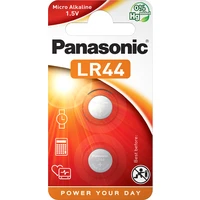 Panasonic LR44 alkalická gombíková batéria, 2 ks - Batérie