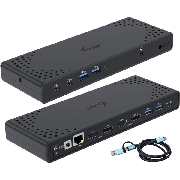 i-tec USB 3.0 / USB-C / Thunderbolt Dual Display dokovacia stanica s PD 100W