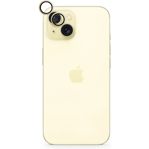 Epico hliníkové ochranné sklo na šošovky fotoaparátu pre iPhone 15 / 15 Plus žltá - Ochranné fólie a sklo - Obrázok 7E00000K01
