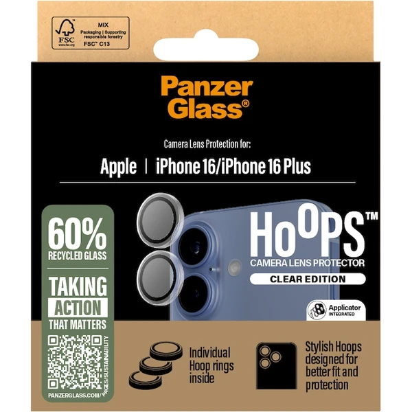 PanzerGlass® HoOps™ Apple iPhone 16/16 Plus číry - Ochranné fólie a sklo - Obrázok 7E08000P01
