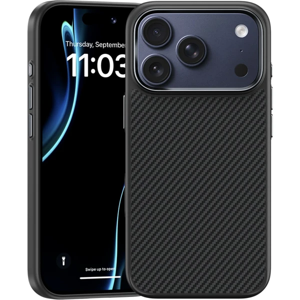 Benks ArmorPro 600D Kevlar MagSafe kryt iPhone 17 Pro Max Black - Puzdra - Obrázok 7ECK000K01