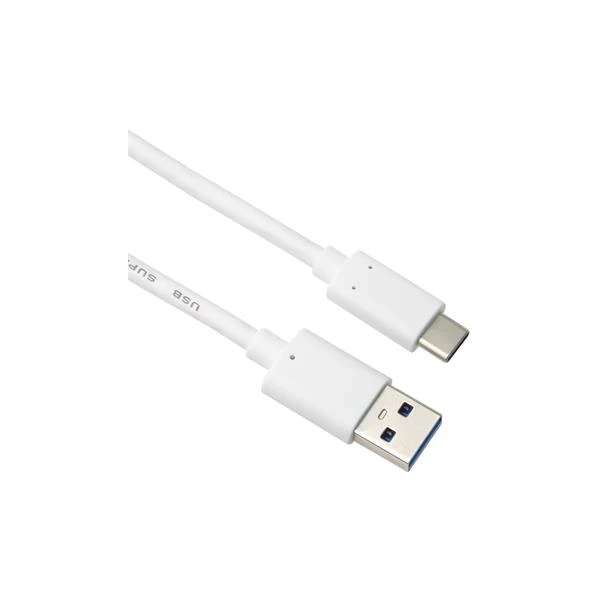 PremiumCord USB-C/USB-A napájací kábel 60W 3m biely - Káble a redukcie - Hlavný obrázok